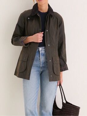 BARBOUR wax tartan jacket